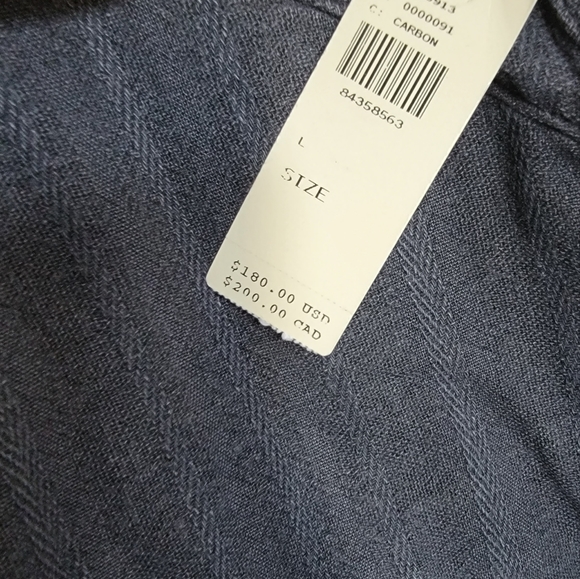 Anthropologie Pilcro Linen Jumpsuit sz Large & Med Color Onyx Grey - Picture 8 of 10